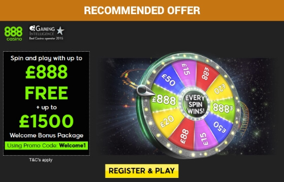 888 Casino | Welcome Bonus Offer