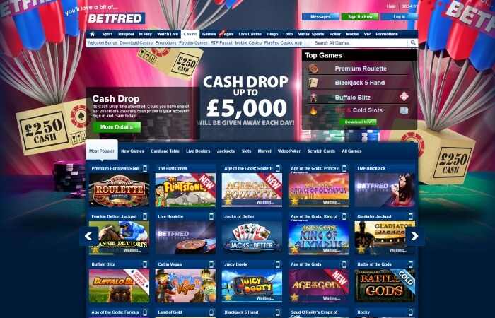 Betfred Casino | Claim up to £200 bonus
