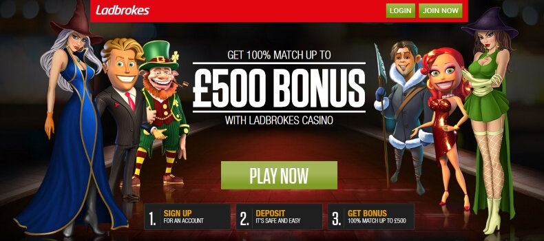 Ladbrokes Casino | Get up to £500 free casino bonus