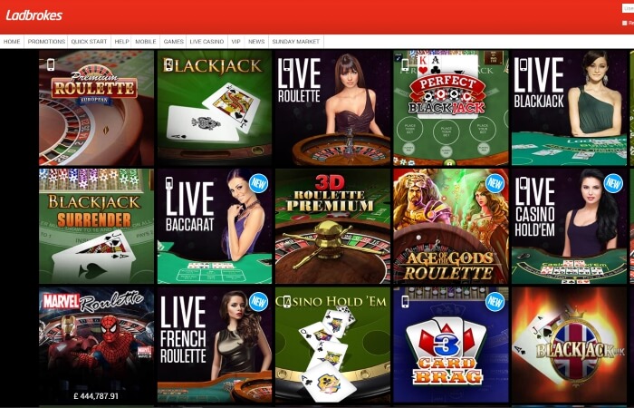 Ladbrokes Casino | Play live dealer games